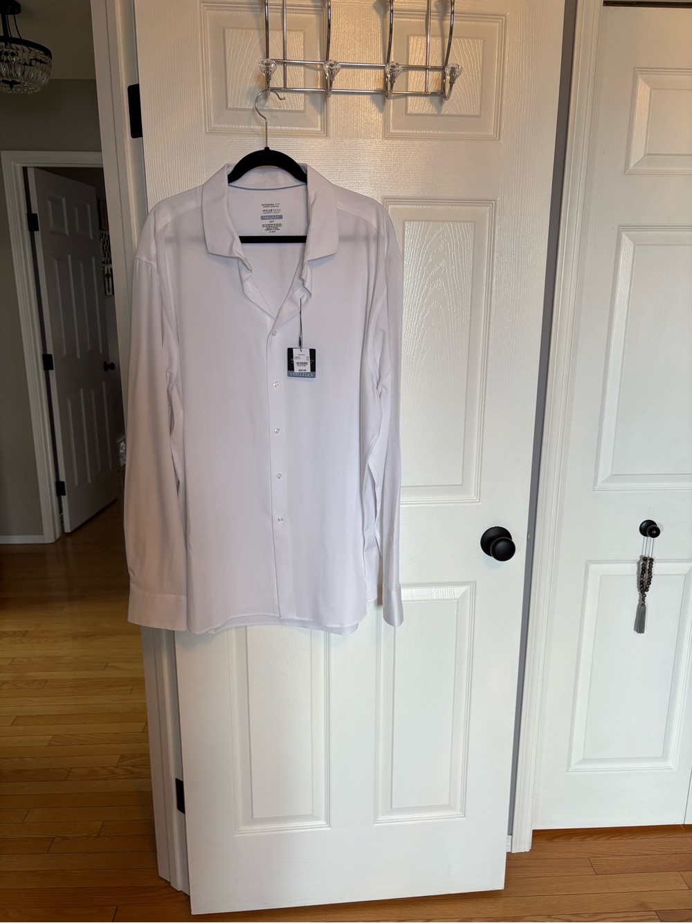 Kenneth Cole Men's White Long-Sleeve Dress Shirt